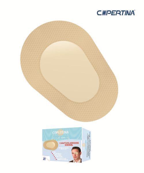 Curativo adesivo ocular adulto 58mm x 82mm